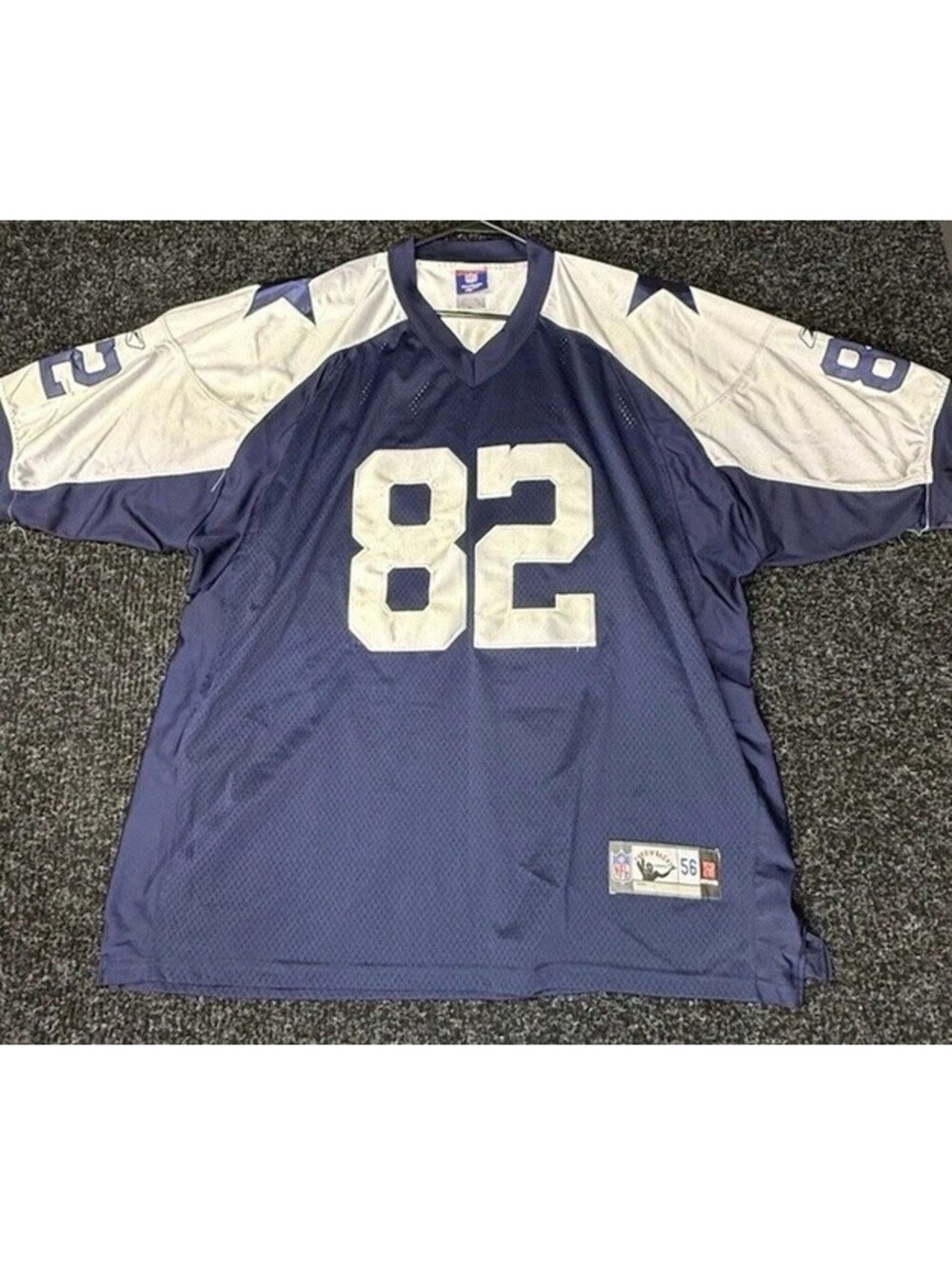 Reebok NFL Dallas Cowboys Jason Witten #82 Throwback Jersey Blue/White Men’s 56